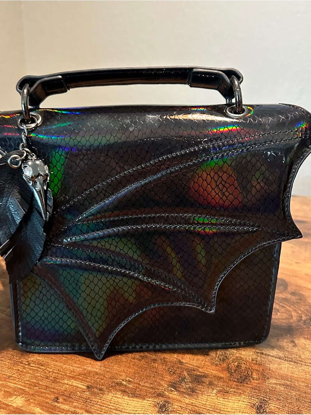 Disney Villains Maleficent Bat Crossbody | Goth Purse | Halloween Alt Fashion